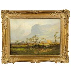 Oil on Board Painting by Frank T. Carter "Borrowdale Valley"