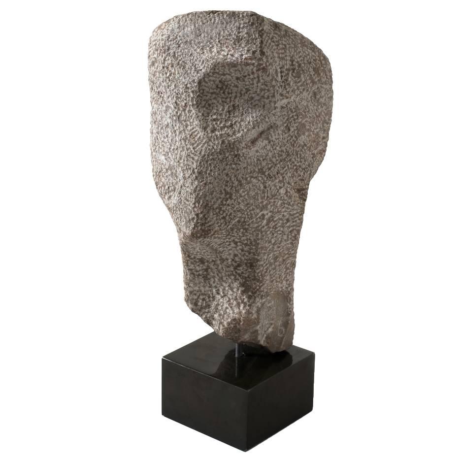 Abstract ‘Head’ Sculpture in Natural Stone