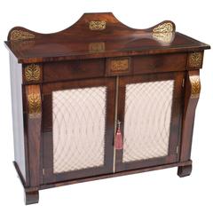 Antique Regency Brass Inlaid Cabinet Chiffonier, circa 1820 4