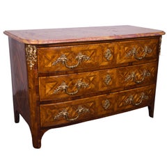 Antique French Regence Inlaid Commode