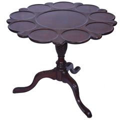 English Mahogany Tilt-Top Supper Table 8