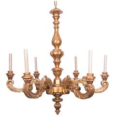 Italian Carved and Giltwood Chandelier