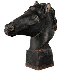 Antique Cast Iron Horse Head