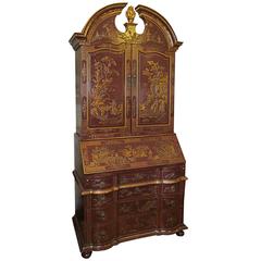 Queen Anne Style Chinoiserie Secretary