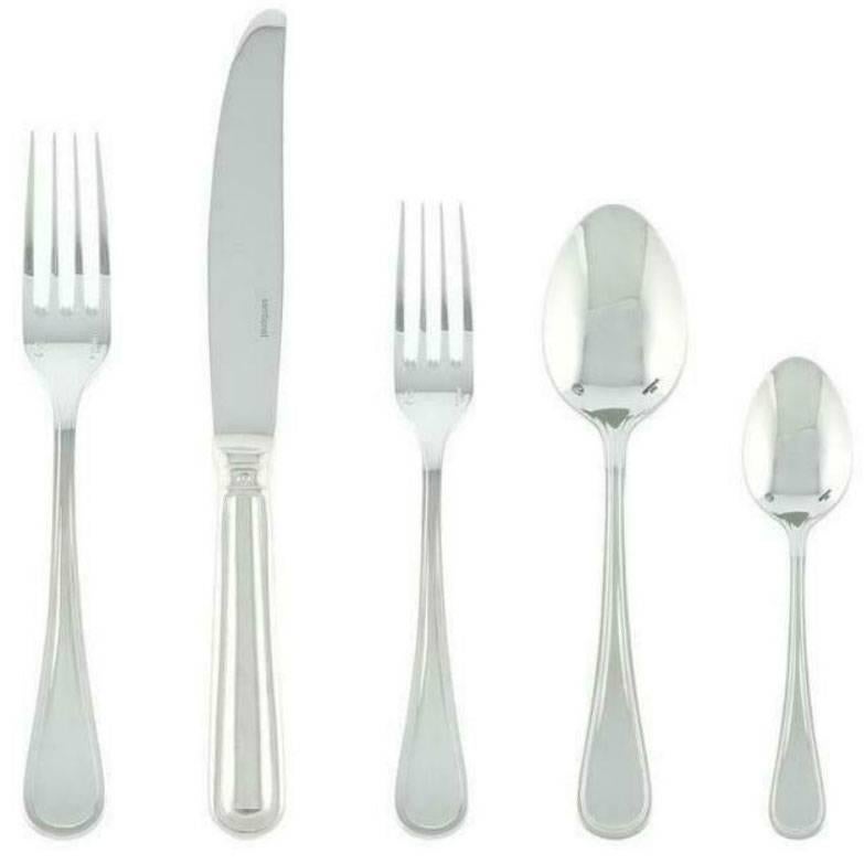 Contour by Sambonet Italy Stainless Steel Large Flatware Set Service 108 Pcs New