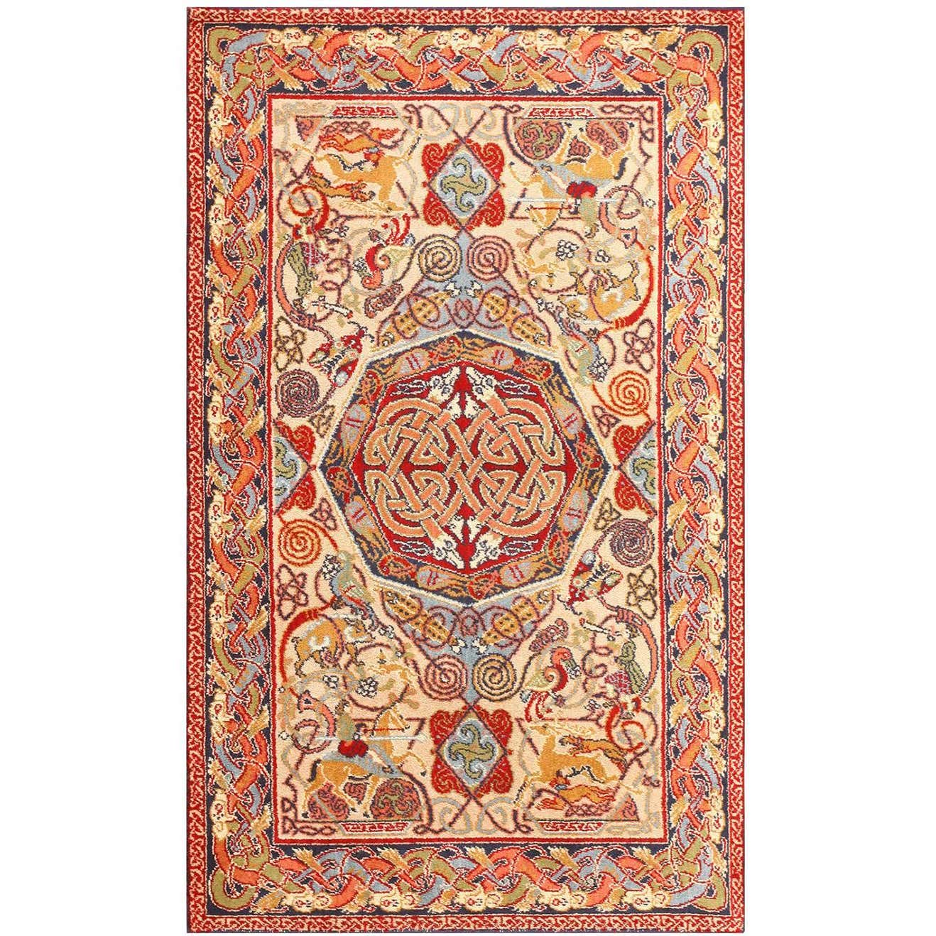 Vintage Celtic Rug by Artist George Bain at 1stDibs