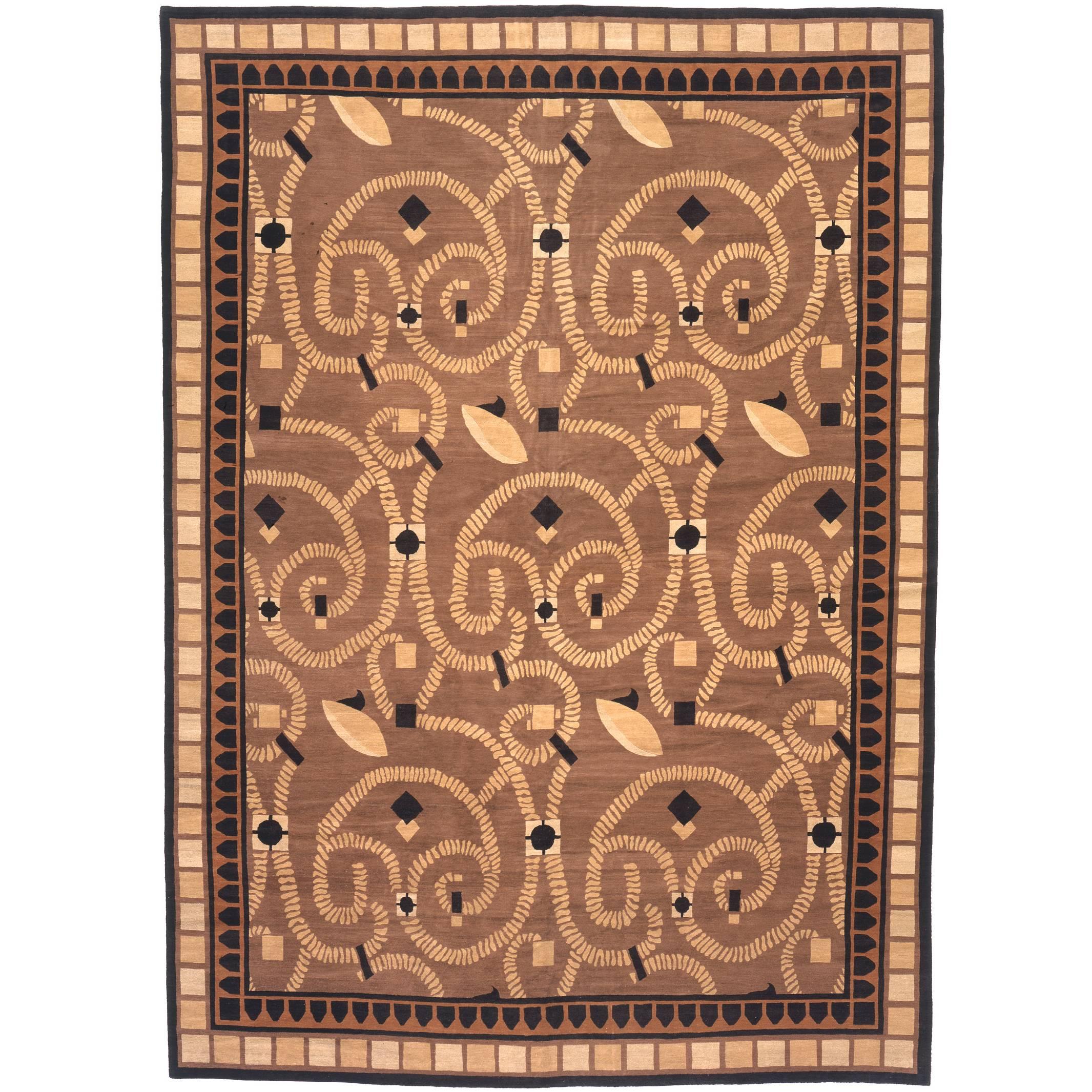 Contemporary 'Football Savonnerie' Carpet For Sale