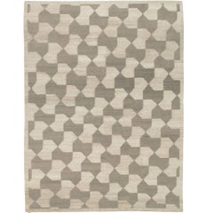 Tapis contemporain en forme de nœud papillon