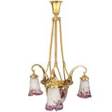 Sensational Early French Art Deco Chandelier by Muller Frères