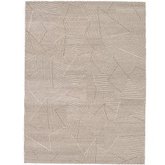 Tapis contemporain en verre brisé