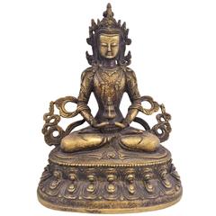 Tara tibétaine en bronze, déesse de la compassion