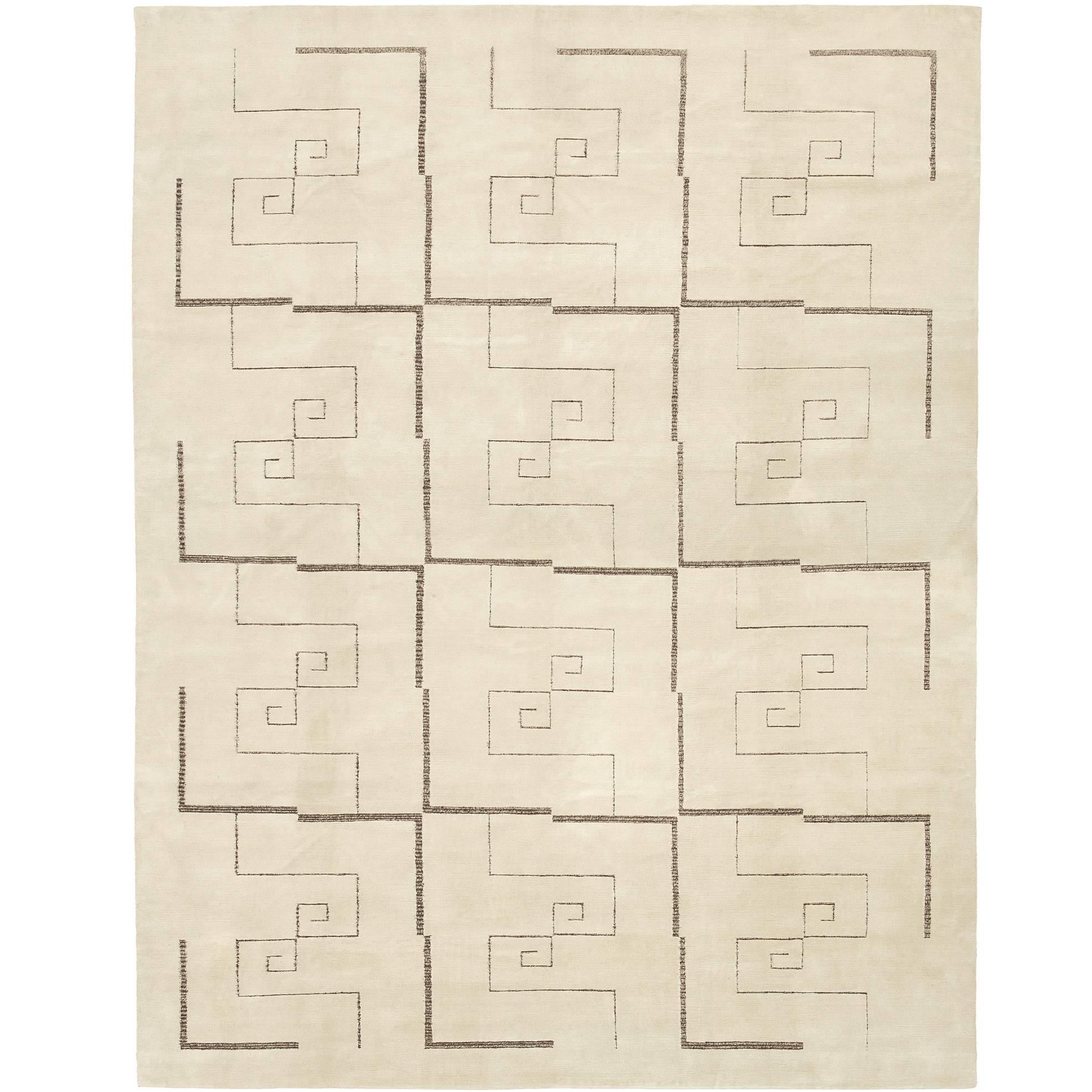Contemporary 'Maiandros' Carpet