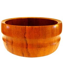 Danish Modern Solid Teak Dansk Early Production Salad Bowl by Quistgaard