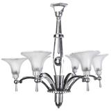 Elegant French Art Deco Chandelier by Petitot