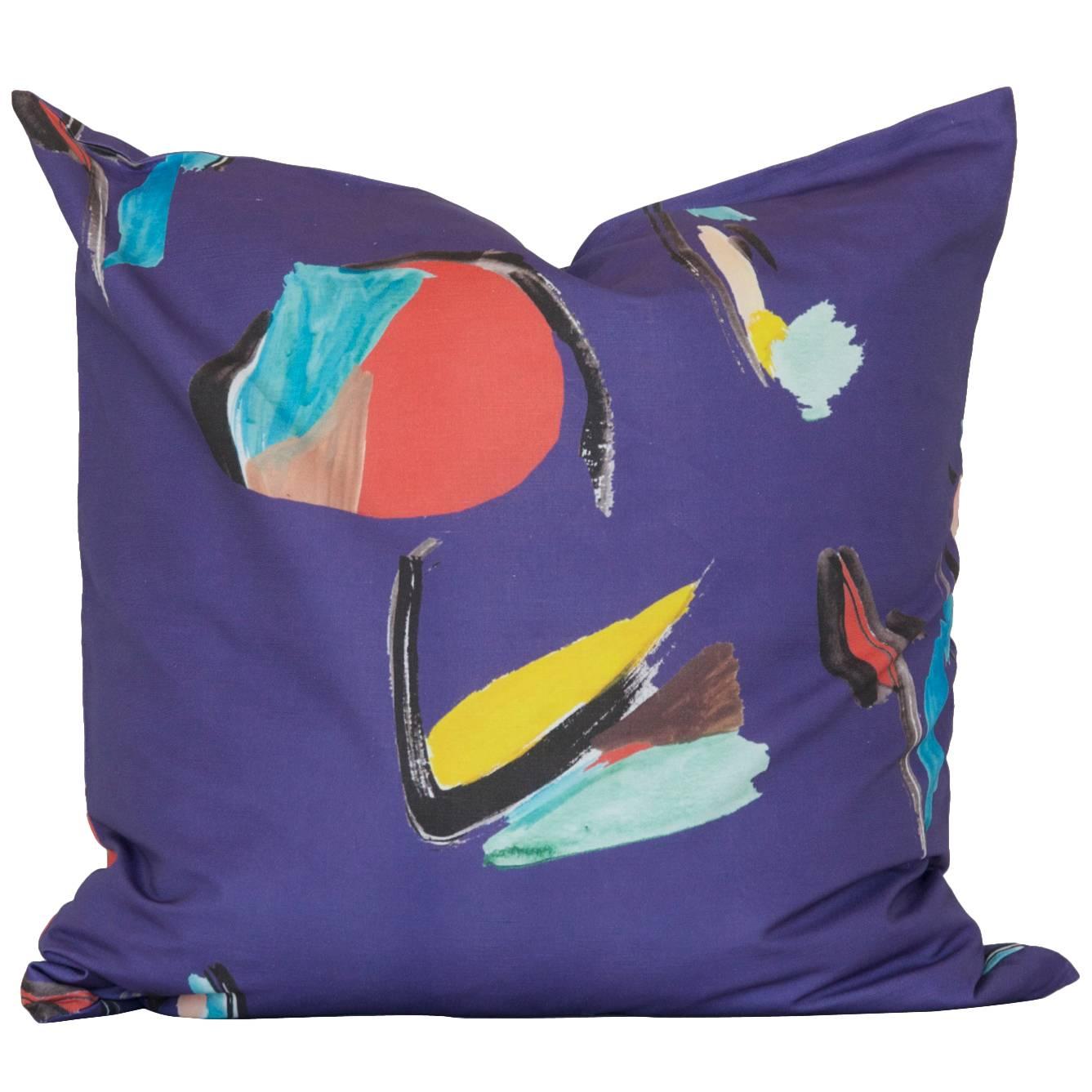 Purple Pod Square Pillow For Sale