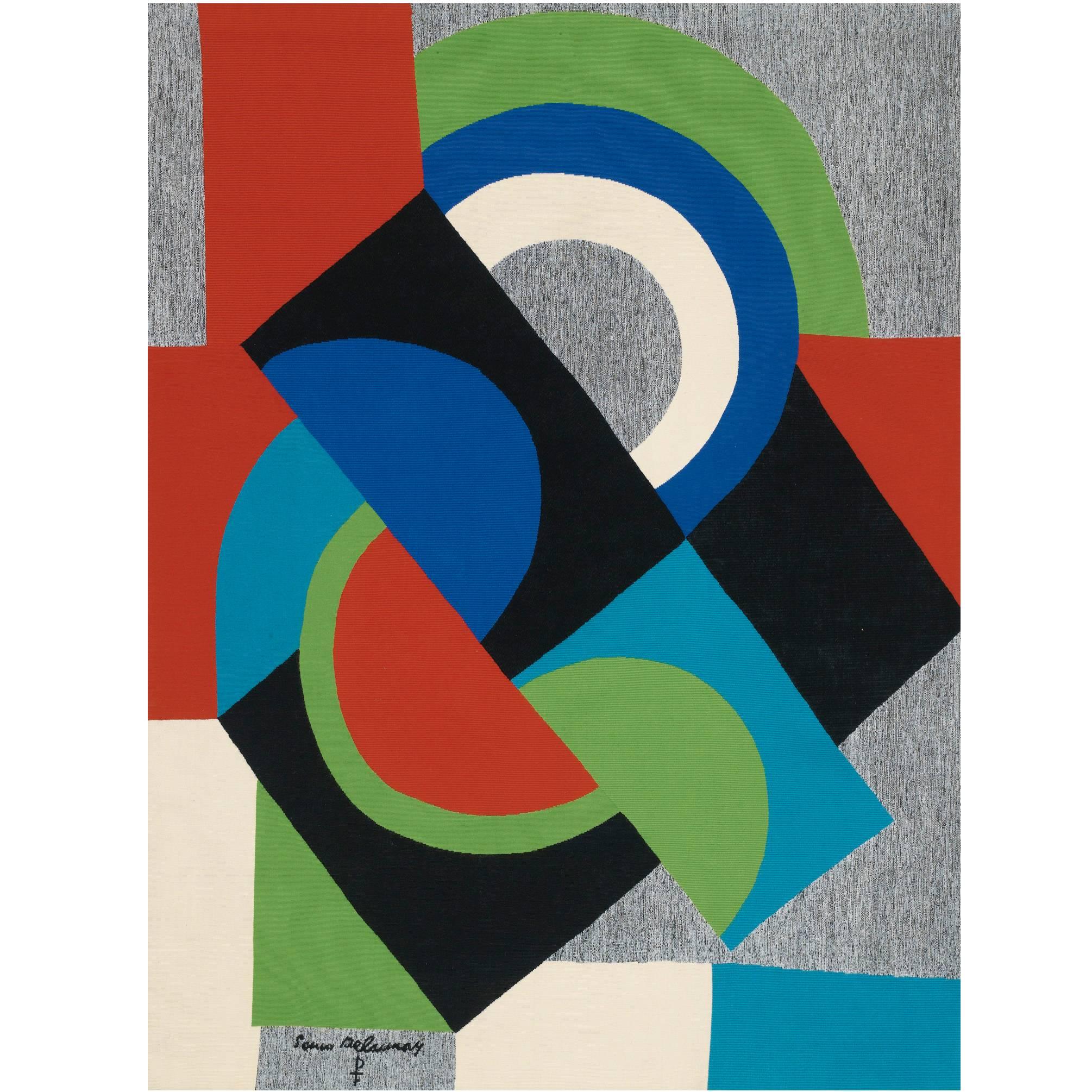 Sonia Delaunay "Contre-Point" Tapestry For Sale