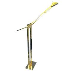 1920s Brass Floor Lamp