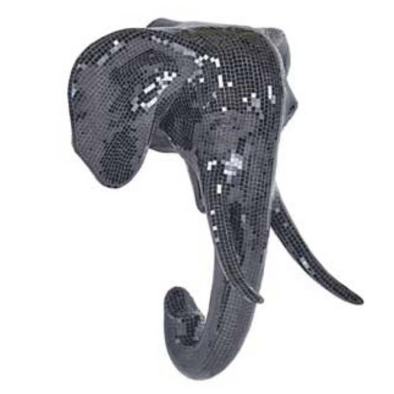 Mosaic Elephant Head Wall Hanging For Sale