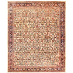 Camel Background Antique Persian Sultanabad Rug. Size: 10 ft 4 in x 12 ft 9 in