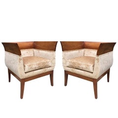 Pair of Art Deco Style Lounge Chairs 4