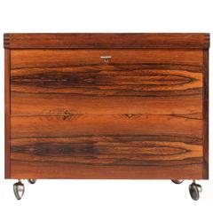 Danish Rosewood Dry Bar Cabinet, 1960s 12