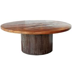French Industrial Rivet Dining Table