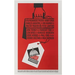 "Advise and Consent" Original US Movie Poster