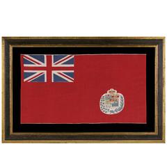 Antique Canadian Parade Flag Version of the British Red Ensign