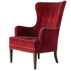 Frits Henningsen High Back Lounge Chair