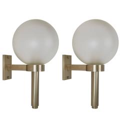 Pair of Large Italian Sconces by Arredoluce 4