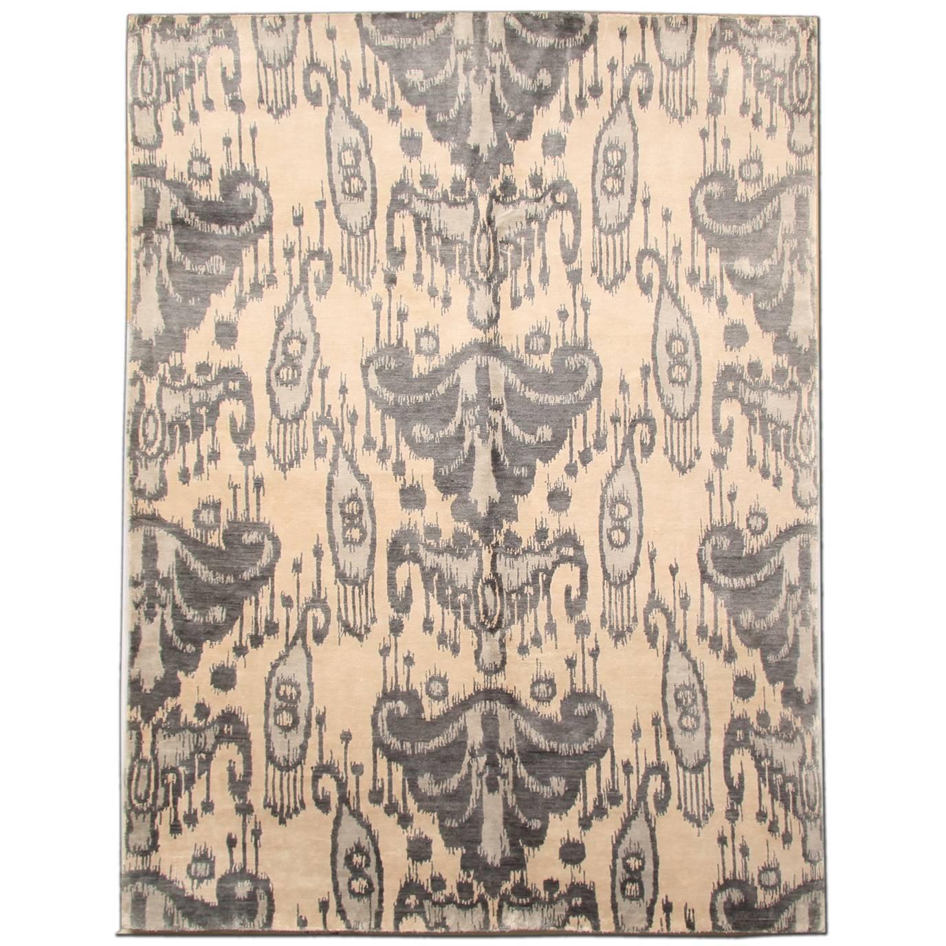 Hand Made Carpet, Oriental Rug, Damask Natural Rugs, Modern Rugs for Sale