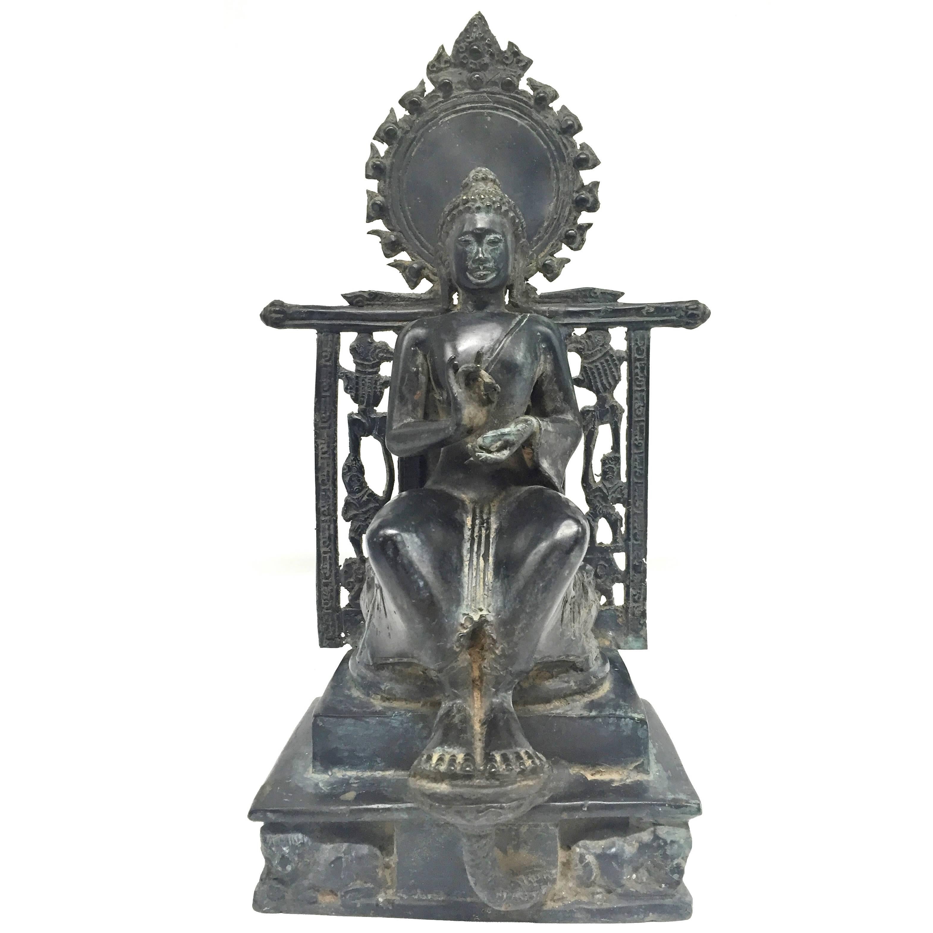 Bronze Burmese Buddha For Sale