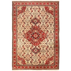 Fine Antique Indian Agra Rug. Size: 6 ft x 8 ft 9 in (1.83 m x 2.67 m)