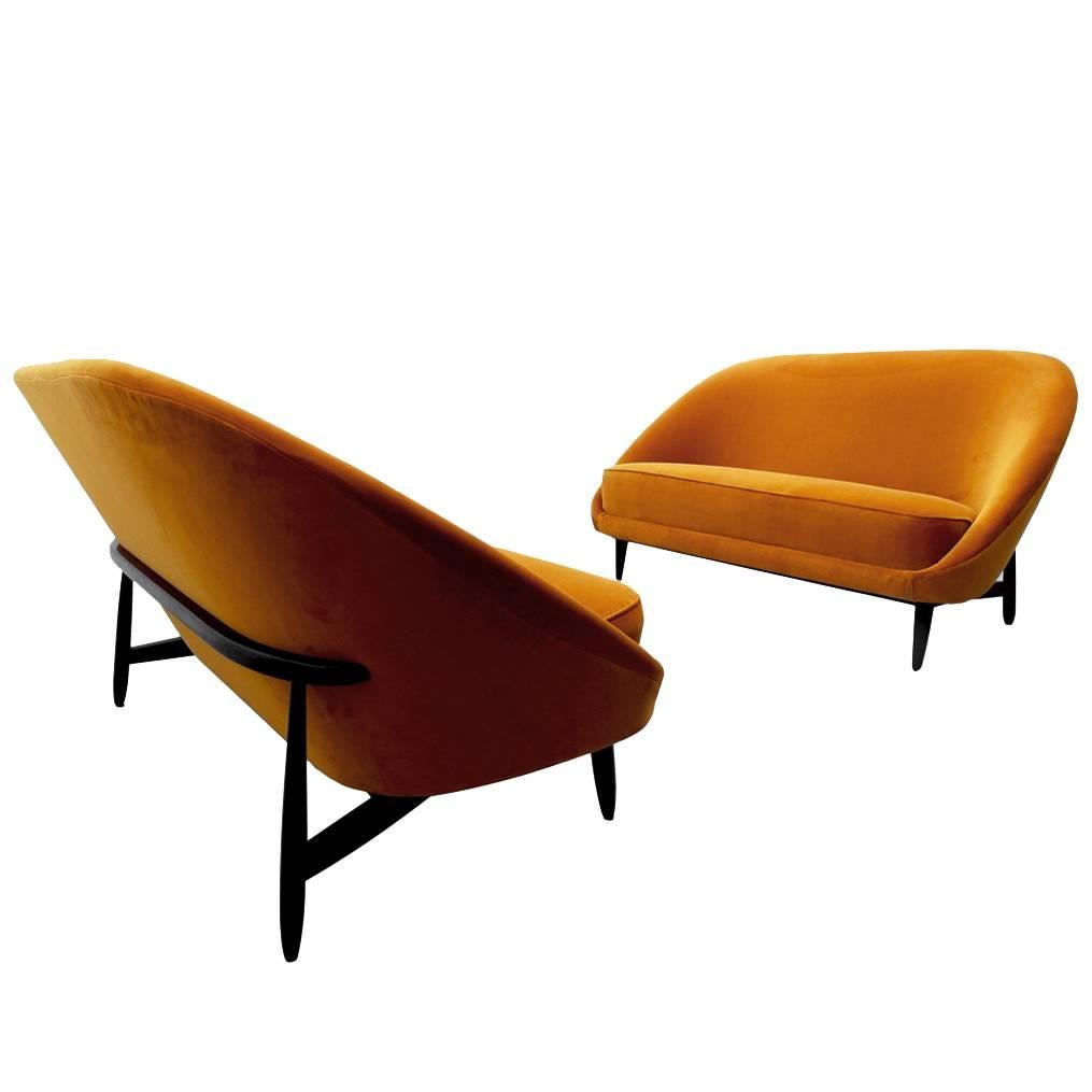 Iconic Theo Ruth Settee Sofa Model 115 for Artifort, Holland, 1959