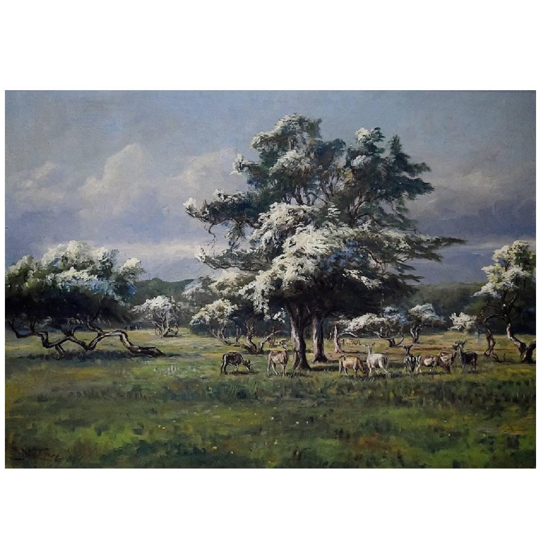 Christiansen, Niels Peter, Denmark, View from the Royal Deer Park For Sale