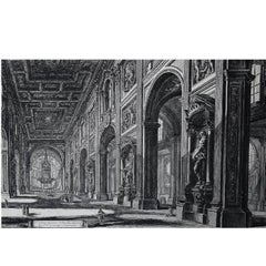 Piranesi Engraving, Veduta Interna Della Basilica di S. Giovanni Laterano