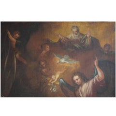 Oil Painting on Canvas, Unknown Old Master, 18th Century Biblical Scene