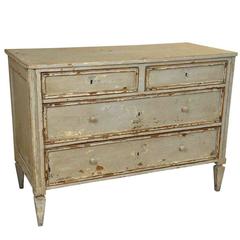 Spanish 19th Century Commode in Painted Wood