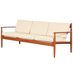 Grete Jalk Three-Seat Teak Sofa for France 
Son