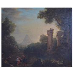 Flight into Egypt, Old Master, Circle of Claude Lorrain, 17th-18th Century
