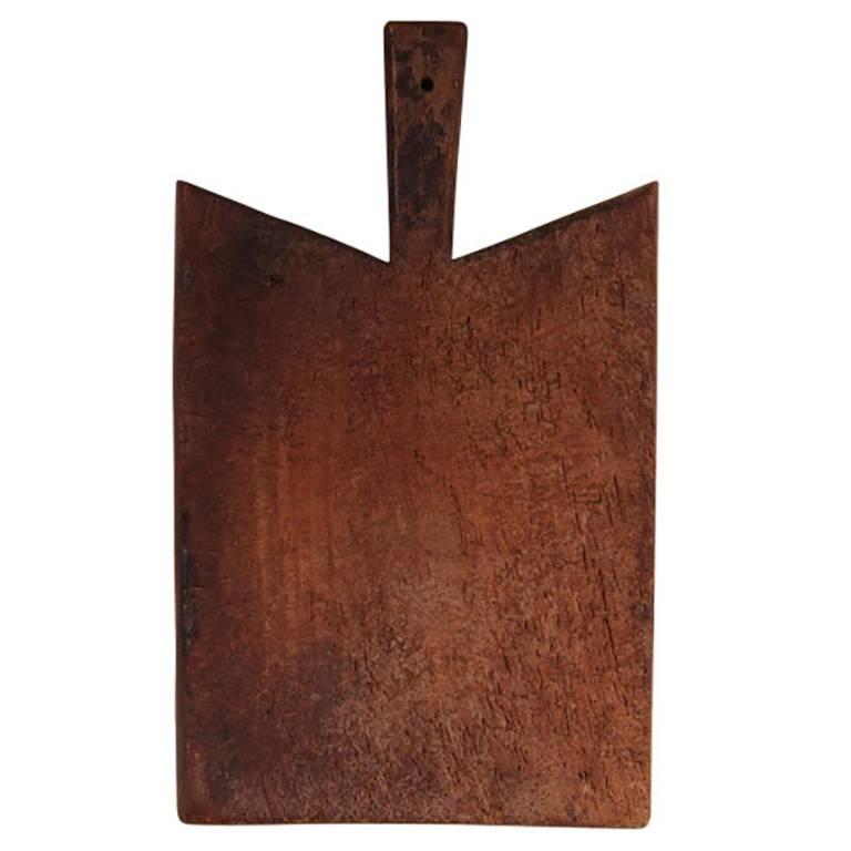 19th Century Thick Walnut Cutting Board For Sale