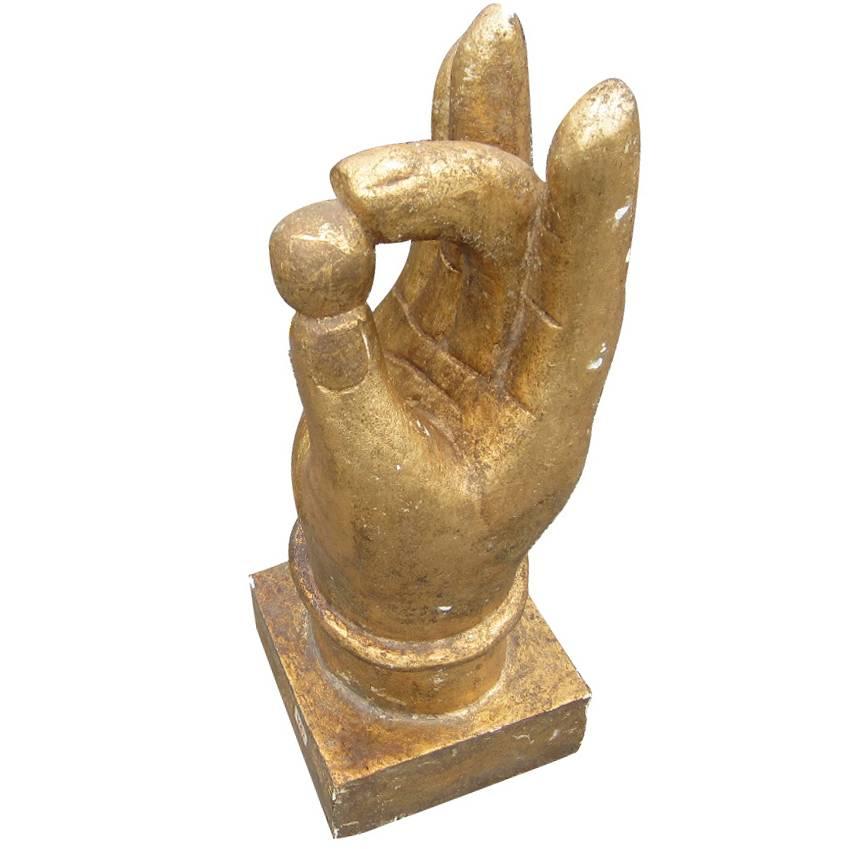 A-OK Hand Gesture Statue Sculpture