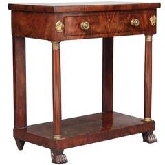 Antique 19th Century French Mahogany Console Table