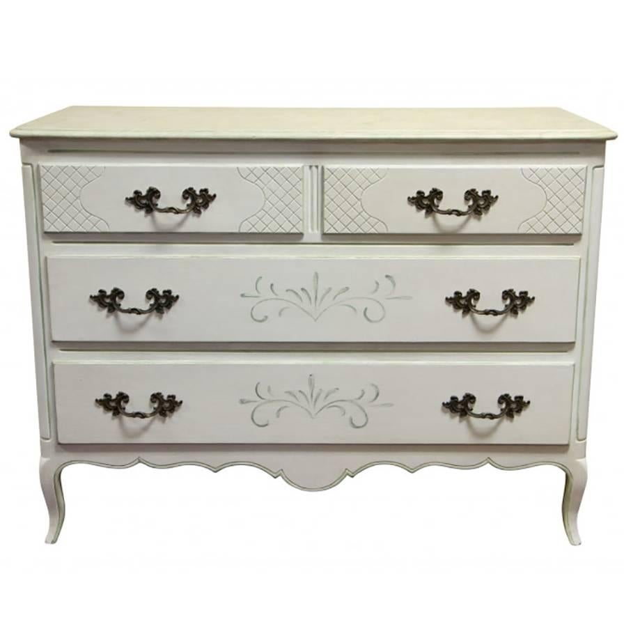 Country French Style Painted Dresser For Sale at 1stDibs
