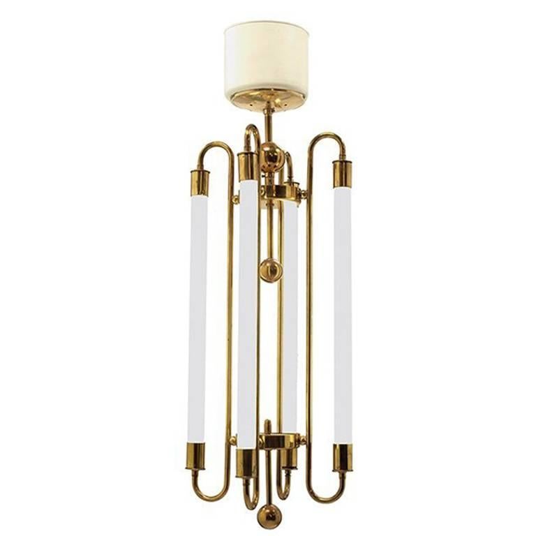 Brass Chandelier by Kaiser