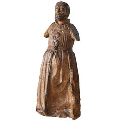 Late 18th Century Carved Italian Santo 7