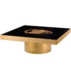 Golded Petrified Wood Coffee Table 1