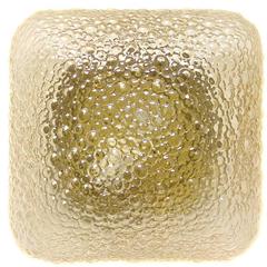 1 of 8 Beautiful 1970s Bubble Glass Sconce or Flush Mount Gold Metal Base 'b' 10