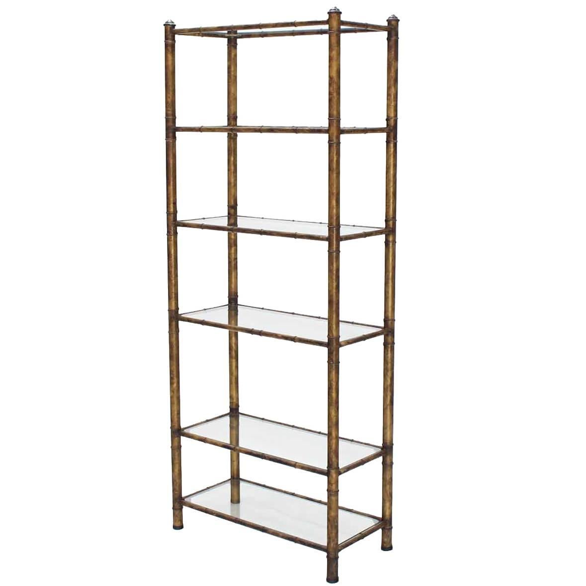 Metal Faux Bamboo Shelf