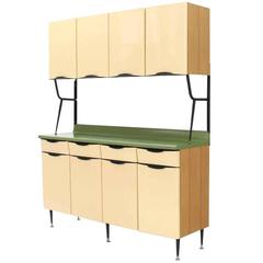 Mid-Century Italian Modern Kitchen Cabinet 1